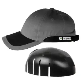 Cap mit Anstoßkappe &quot;GREG&quot; EN 812  grau
