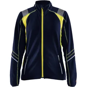 Damen Microfleecejacke &quot;4973&quot; 3XL, marine/gelb