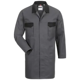Berufsmantel Twill "TIENEN"  grau/schwarz L