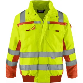 Warnschutz-Pilotenjacke Klasse 3 gelb/orange, M