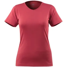 Damen T-Shirt &quot;NICE&quot; Crossover XXL, himbeerrot