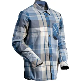 Flanellhemd &quot;22904-446&quot; Customized schwarzblau-kariert, L