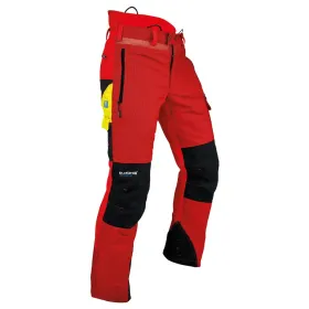Forst-und Schnittschutzhose &quot;VENTILATION&quot; Klasse 1 rot 3XL