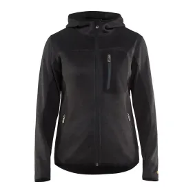 Damen Strickjacke &quot;4931&quot; mit Softshell dunkelgrau/schwarz, S