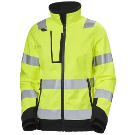 Damen Warnschutz Softshelljacke &quot;LUNA&quot; gelb/schwarz M