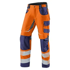 Warnschutz Sommerhose &quot;REFLECTIQ&quot; orange/marine, 50