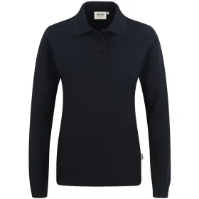 Damen-Langarm-Poloshirt &quot;PERFORMANCE&quot; 215 schwarz, L