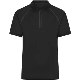 Zip Polo-Shirt &quot;JN1308&quot; L, black/black