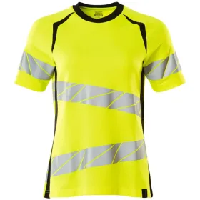 Damen Warnschutz T-Shirt &quot;ACCELERATE SAFE&quot; UV-Schutz XXL, gelb/schwarz