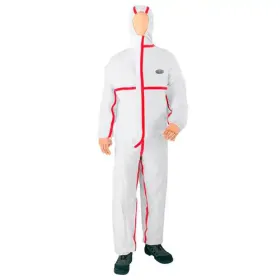 Einweg-Schutzoverall Typ4/5/6 - CoverStar Plus® weiß/rot XXL