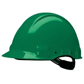 Schutzhelm G3000 m. Uvicator ABS mit Schweißband grün