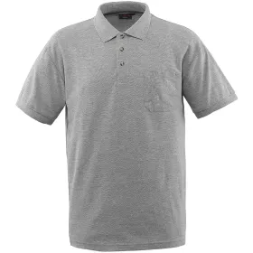 Polo-Shirt "BORNEO" Crossover grau-meliert, XXL