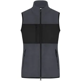 Damen Fleeceweste &quot;JN1309&quot; L, carbon/black