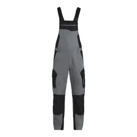 Latzhose "PASCAL" grau/schwarz, 58