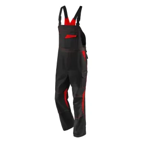 Latzhose &quot;IMAGE DRESS new design&quot; 54, schwarz/rot