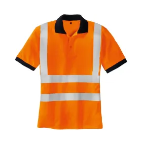 Warnschutz Poloshirt &quot;SYLT&quot; orange M
