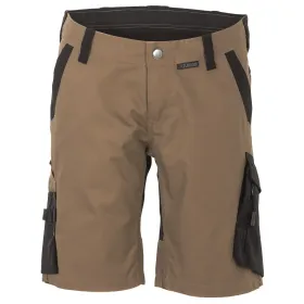 Damen Stretch-Shorts "Norit" L, sand/schwarz