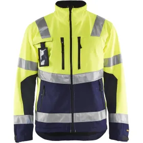 Warnschutz Softshelljacke &quot;4900&quot; XL, gelb/marine