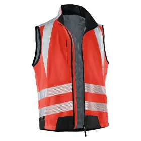 Warnschutz-Weste &quot;REFLECTIQ&quot; L, rot/schwarz