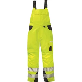 Warnschutz Latzhose &quot;ALABAMA&quot; gelb/grau, 56