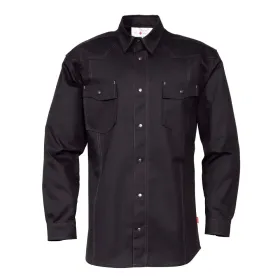 Hemd Langarm &quot;1655&quot; Basic schwarz, M