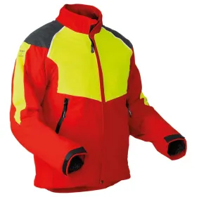 Forst- und Schnittschutzjacke &quot;StretchAIR&quot; Klasse 1 rot L
