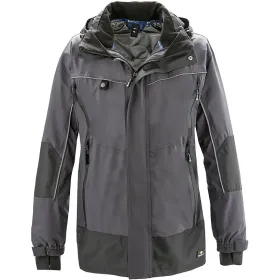 Wetterschutzjacke &quot;PHILLY&quot; grau/schwarz, 4XL