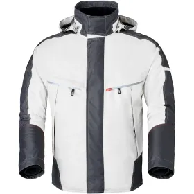 Regen-Parka &quot;50171&quot; Attitude weiß/dunkelgrau, XS