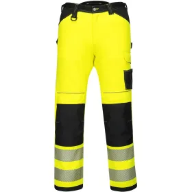 Damen Warnschutz Stretch-Bundhose &quot;PW385&quot; PW3 gelb/schwarz, 34 (EU 46)