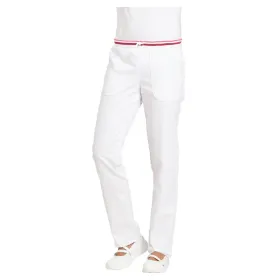 Damen-Bundhose Classic-Fit &quot;08/6750&quot; 44, weiß/beere