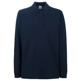 Langarm Polo-Shirt "F541N" Premium deep navy, XXL