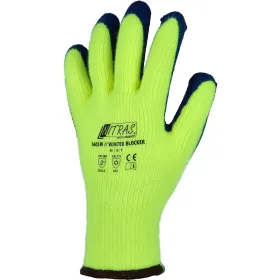 Latex-Baumwoll-Strickhandschuhe 1603W &quot;WinterBlocker&quot; 9 (L)