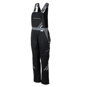 Damen Latzhose "HIGHLINE" schwarz/schiefer/zink, 44