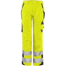 Warnschutz Bundhose &quot;WABH2&quot; 50, gelb/grau