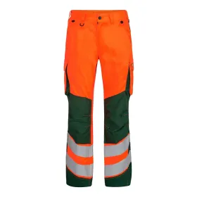 Damen Warnschutz Bundhose &quot;2543-319&quot; Safety Kl. 2 orange/grün, 48