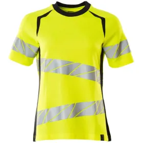 Damen Warnschutz T-Shirt &quot;ACCELERATE SAFE&quot; UV-Schutz S, gelb/schwarzblau