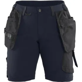 Damen Stretch Handwerkershorts "7183" Dunkelmarine/Schwarz, C32
