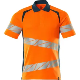 Warnschutz Polo-Shirt "ACCELERATE SAFE" UV-Schutz M, orange/dunkelpetroleum
