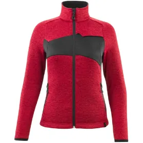 Damen Strickjacke &quot;ACCELERATE&quot; verkehrsrot/schwarz, M