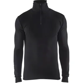 Unterhamd langarm mit Merinowolle &quot;4891&quot; WARM schwarz S