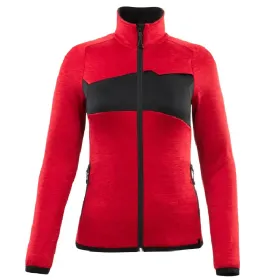 Damen Fleecejacke &quot;ACCELERATE&quot; verkehrsrot/schwarz, M