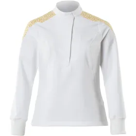 Damen Stretch Schlupfjacke &quot;20062-511&quot; XS, weiß/currygelb