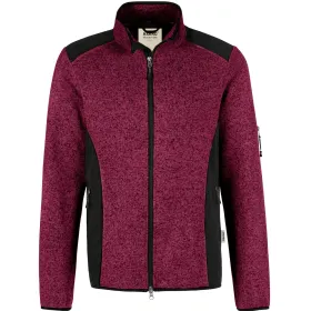 Strickfleece-Jacke &quot;DAWSON&quot; 836 weinrot-meliert, XS
