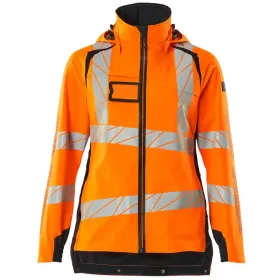 Damen Warnschutz Regenjacke &quot;ACCELERATE SAFE&quot; L, orange/schwarzblau