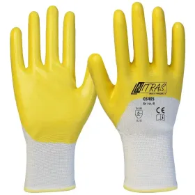 Nitril Polyester Handschuhe &quot;03405&quot; gelb 9 (L)