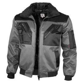 Pilotenjacke 4in1 mehrfarbig grau/schwarz, M
