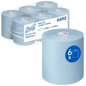 Rollenhandtücher blau 350m &quot;Essential™&quot; 6692 | 6 Rollen 
