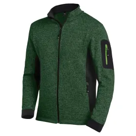 Strick Fleecejacke &quot;CHRISTOPH&quot; XXL, grün/schwarz