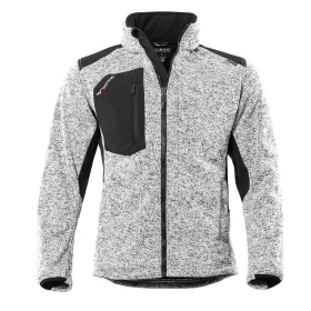 Strickfleece-Jacke &quot;PROTECTANO&quot; weiß/meliert, L