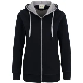 Damen-Kapuzen-Jacke Bonded 255 schwarz, S